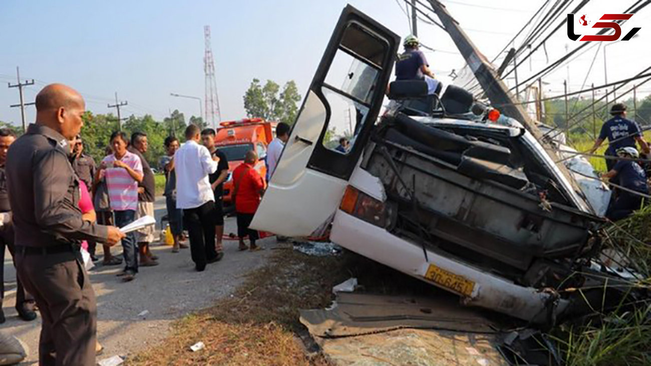 تصادف اتوبوس گردشگران چینی در تایلند
