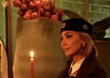 عکس ها / بار هم درخشش سلیقه مینا مختاری در شب یلدای  کافه شوهرش بهرام رادان ! / توی سلیقه صد هیچ از سلبریتی ها جلو زده ...