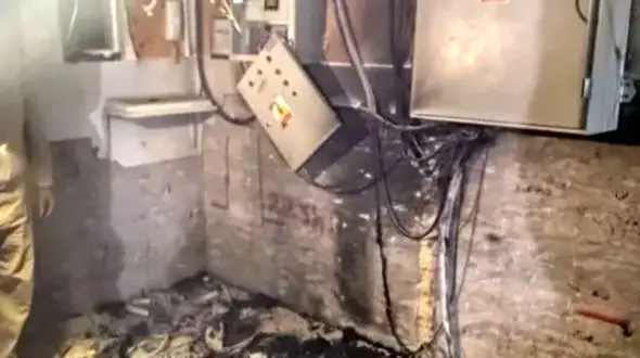 آتش‌سوزی مهیب در بیمارستان شاه‌ولی یزد