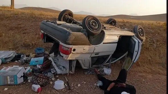 5 کشته و زخمی در تصادف 2 خودرو در جاده اراک