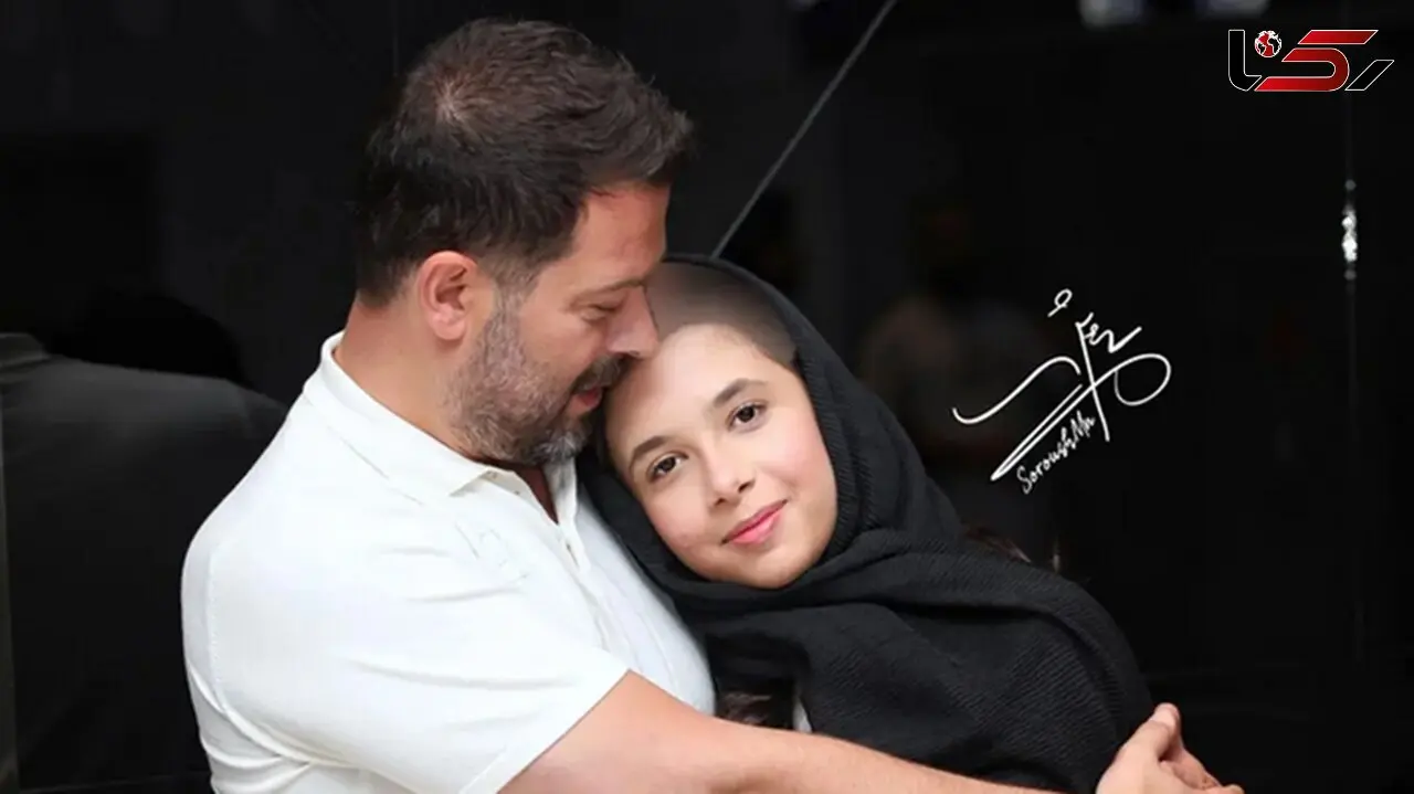 عاشقانه های زیبای پدر و دختری پژمان و نفس بازغی پشت موتور/ تولدت مبارک آقای سوپراستار+فیلم