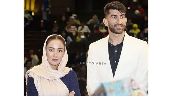 علیرضا بیرانوند و بهاره افشاری در اکران «سریک»