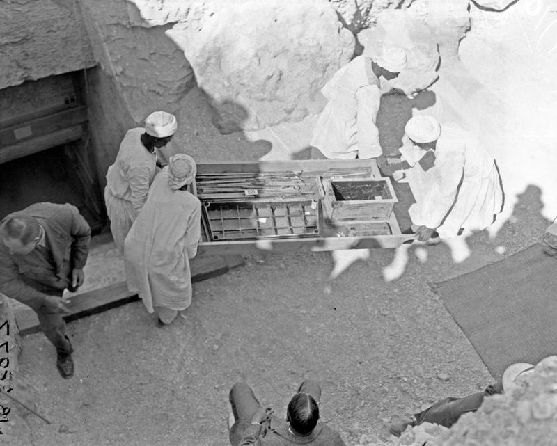بعد از 90 سال جعبه جواهرات فرعون مصر گشوده شد