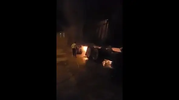 فیلم آتش سوزی 2 تریلری در  احمدآباد