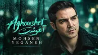 دانلود آهنگ محسن یگانه /  بگیر تو آغوشت منو آرومم کن با عطر تنت + متن شعر آغوشت