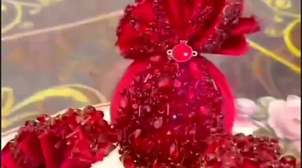 کاردستی انار تزئینی شب یلدا + فیلم
