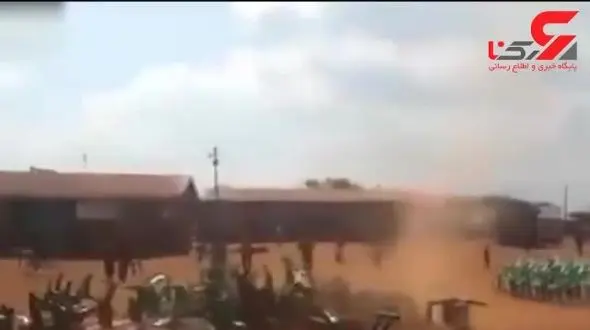 گردباد میهمانی را به هم ریخت! +تصویر