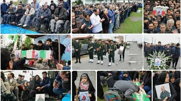 پیکر جانباز 70 درصد «امان‌الله دارابی» در کرمان تشییع می‌شود