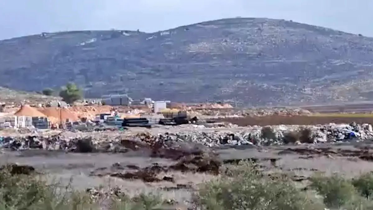 فیلم تخریب گسترده زمین های فلسطینیان در ترمسعیا