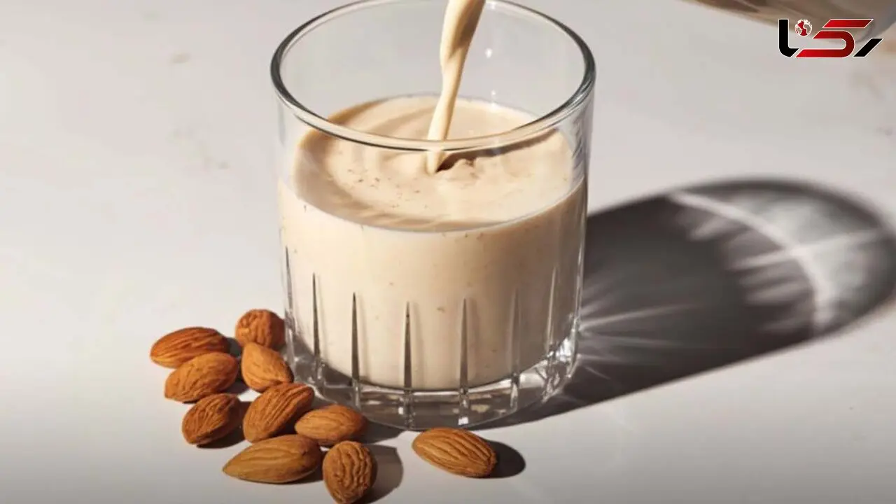 پروتئین و مواد مغذی شیر بادام بسیار کمتر از شیر گاو است!