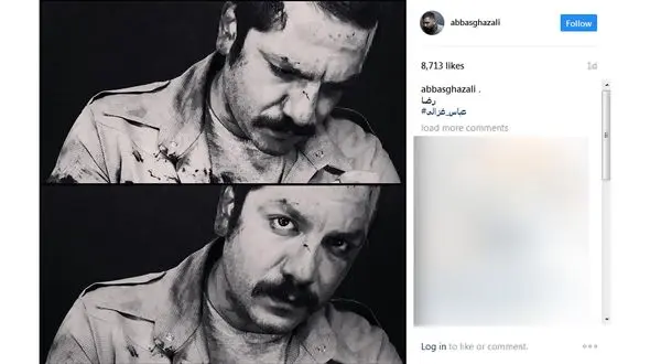 عکس آقای بازیگر با چهره ای خونین+ عکس