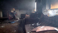آتش سوزی خانه ای در بابل 3 عضو خانواده را به بیمارستان برد + عکس