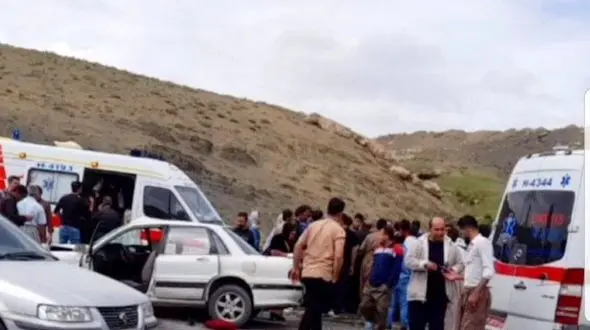 حادثه رانندگی در جاده دیواندره به سنندج منجر به مرگ ۲ نفر شد