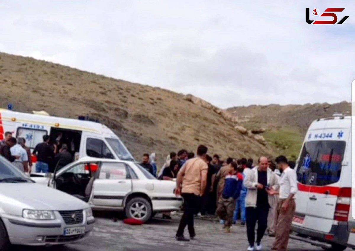 حادثه رانندگی در جاده دیواندره به سنندج منجر به مرگ ۲ نفر شد