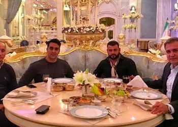 سنگ تمام پوریا پورسرخ در چیدمان میزغذا و میز میوه در میزبانی از بازیگران و دوستانش در خانه رویایی و اروپاییش+عکس/ چقد خوش سلیقه و تمیز