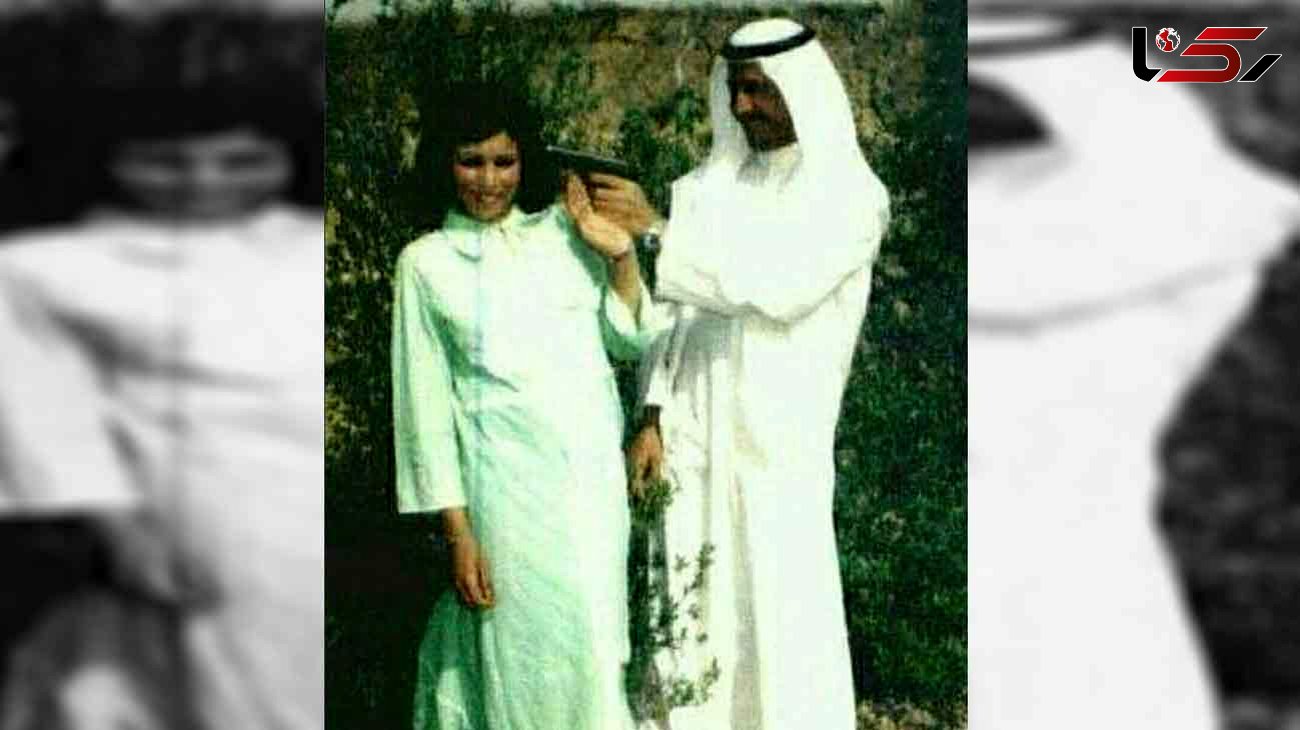 شوخی احمقانه صدام حسین با همسرش جلوی دوربین+عکس