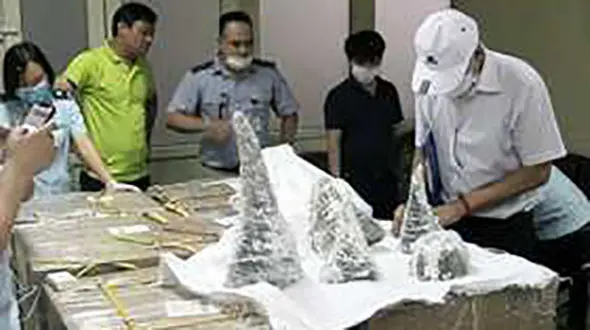 محموله ۱۲۵ کیلوگرمی شاخ کرگدن در ویتنام کشف شد+عکس