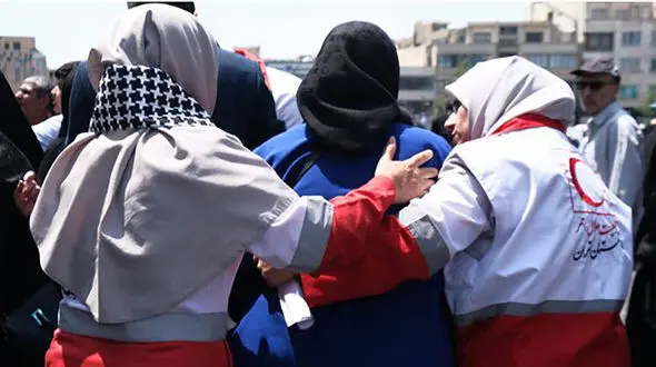 پوشش امدادی مراسم تشییع پیکر شهدای خدمت در ۷ استان
