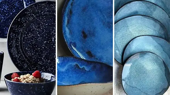 ظروف سرامیکی آبی خاص: 15 مدل پیشنهاد ویژه برای دکور میز غذاخوری