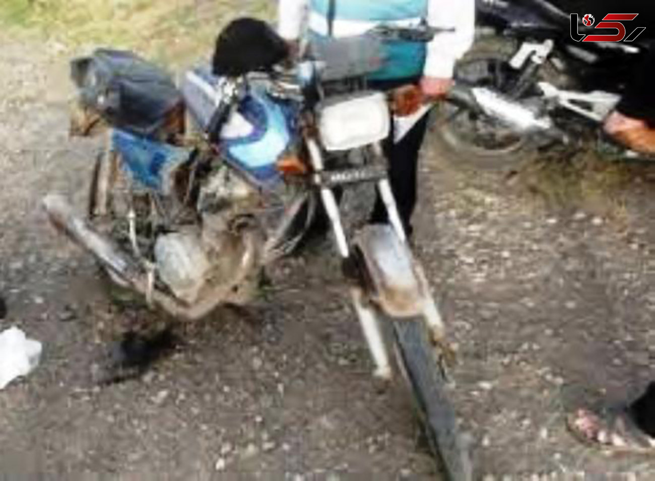 برخورد خونین  2 موتورسیکلت در"دوبرجی" فارس