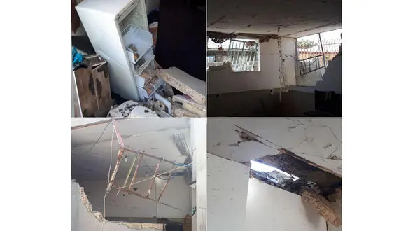 انفجار وحشتناک یک خانه در باغ ابریشم + عکس