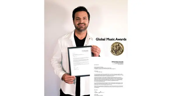 حمیدرضا نصرالهی برنده مدال برنز فستیوال جهانی موسیقی Global Music AWard 