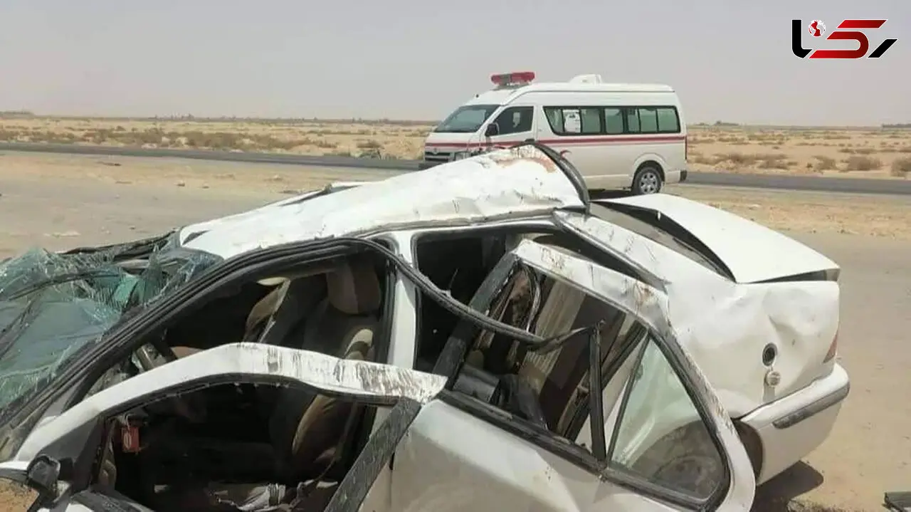 تصادف هولناک 2 خودرو در جاده انارک / 6 زن و مرد زخمی شدند