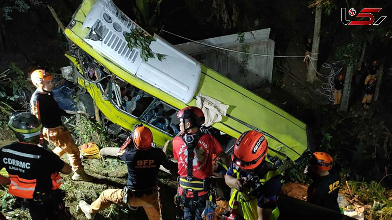 28 کشته و زخمی به دنبال سقوط اتوبوس + علت حادثه