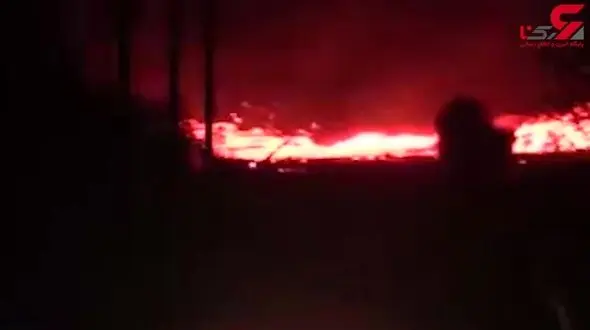  رودخانه مذاب در هاوایی + فیلم 