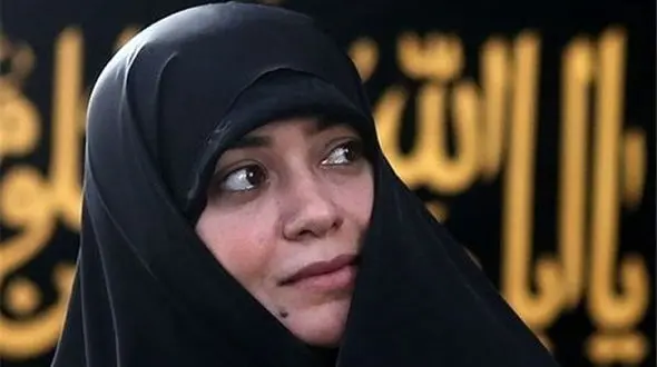 اولین عکس عاشقانه الهام چرخنده با شوهر طلبه اش ! / واقعا خانم بازیگر است ! 