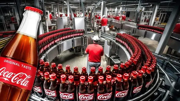 مراحل تولید نوشابه کوکاکولا در کارخانه + فیلم