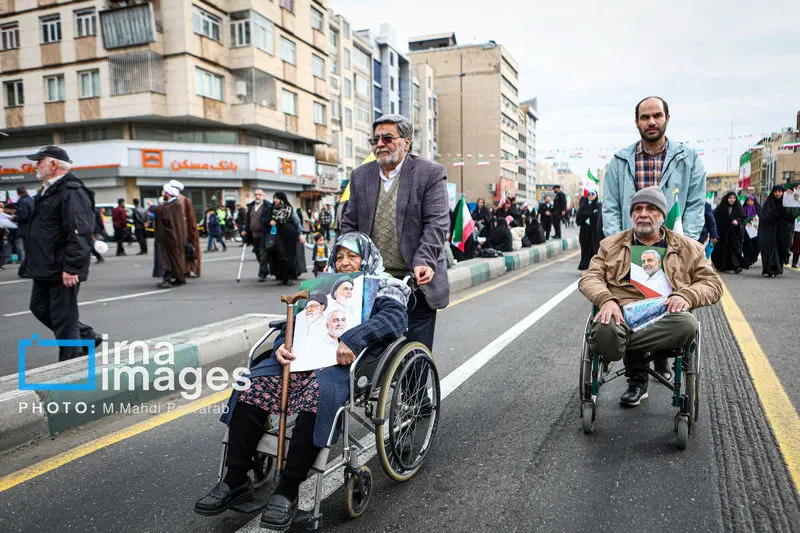 حضور مردم ایران در راهپیماتیی 22 بهمن 1404