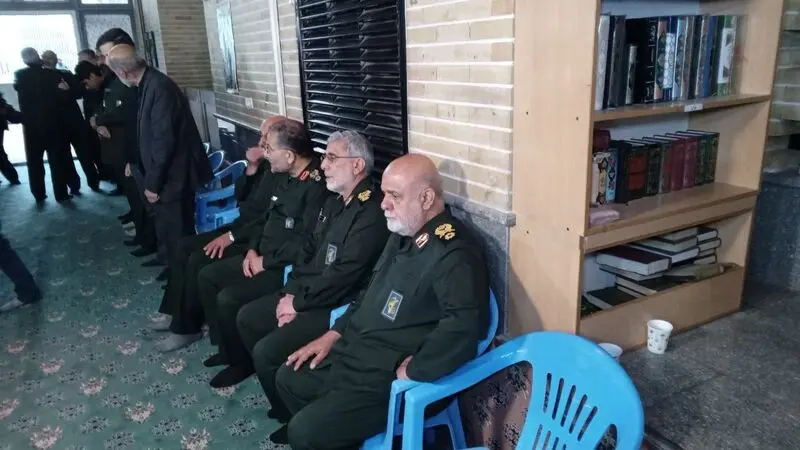 سردار قاآنیو سرداران سپاه در مراسم گرامی‌داشت چهلمین روز شهدای قدس 