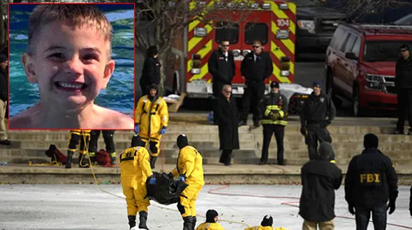 کشف جنازه پسر بچه 6 ساله در برکه یخ زده +عکس