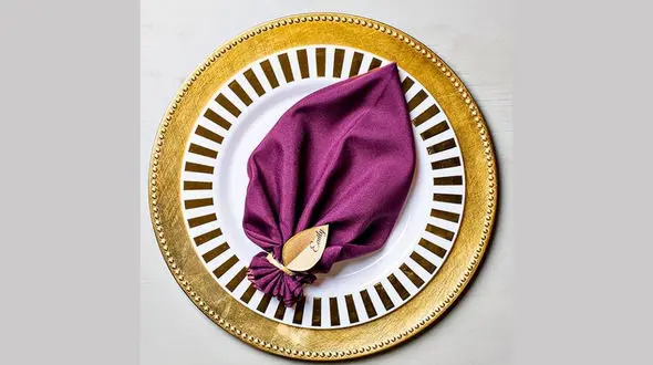  آموزش تزیین دستمال سفره مناسب برای مهمانی های پاییزه