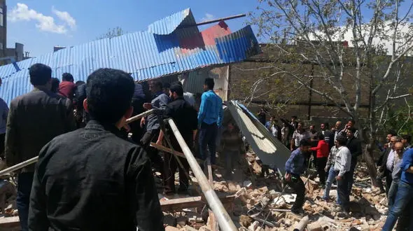 یک کشته در انفجار گاز شهری در سردرود تبریز