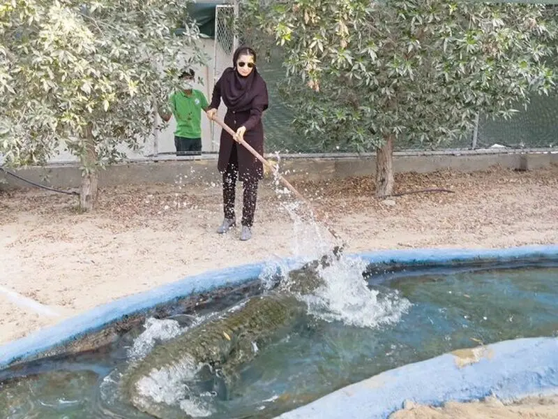 این بانوی ایرانی عاشق خزندگان است