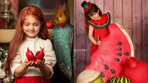 بهترین ژست‌ های عکس یلدا برای کودکان در شب یلدای 1404