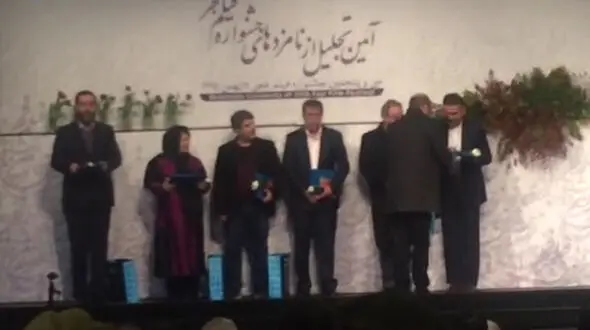 تجلیل از نامزدهای فجر/ حضور کم نامزدها سوال برنگیز شد +فیلم