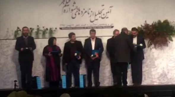 تجلیل از نامزدهای فجر/ حضور کم نامزدها سوال برنگیز شد +فیلم