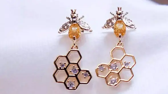 گوشواره طرح زنبور + عکس