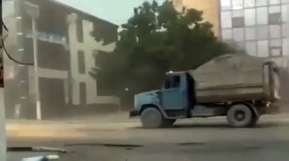 طوفان سهمگین در چچن + فیلم