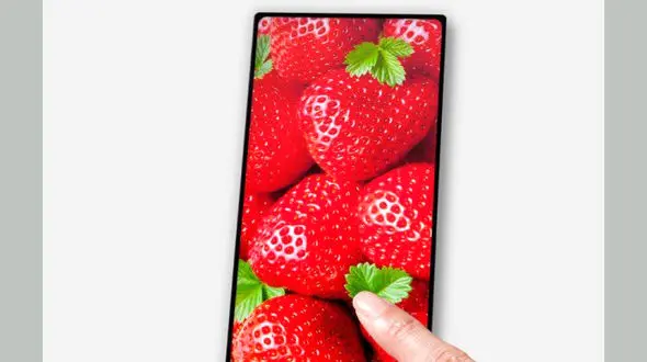 رونمایی از یک گوشی موبایل با نمایشگر بدون لبه + عکس 