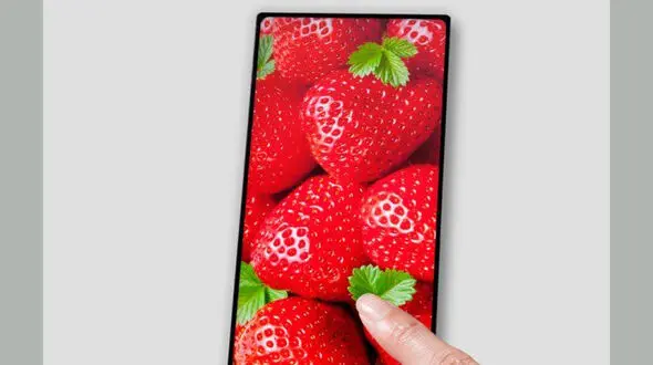 رونمایی از یک گوشی موبایل با نمایشگر بدون لبه + عکس 