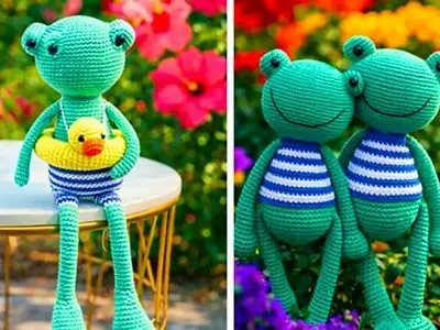 قورباغه کیوت دستبافت؛ بهترین هدیه ای که عشق رو هدیه میده + 15 مدل جذاب