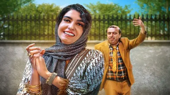 فیلم / نگاهی به تیپ و  استایل پاییزی سپیده خداوردی با کت پلنگی ، بهزاد خلج، رضا عطاران  و عباس جمشیدی‌فر در آخرین اکران سریال «اجل معلق» 