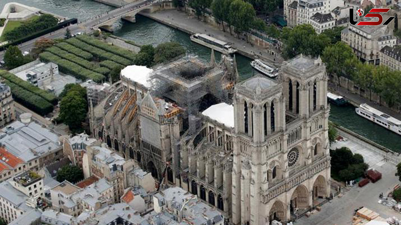 گرمای شدید هوا باقیمانده کلیسای نوتردام فرانسه را تهدید می کند