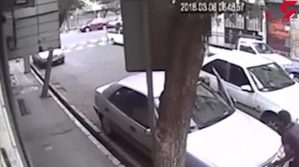 لحظه سرقت کامپیوتر خودرو در کمتر از ۳۰ ثانیه + فیلم