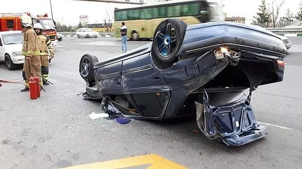 حادثه در بزرگراه همت + عکس 