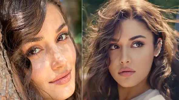 صورت بدون عمل زیبایی هانده ارچل ! / لو رفتن زیباترین خانم بازیگر ترکیه ای!